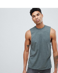 ASOS DESIGN Tall Vest With Dropped Arm Hole In Green