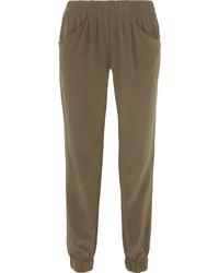 Olive Tapered Pants