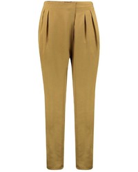 Boohoo Carmel Wrap Front Tailored Luxe Joggers