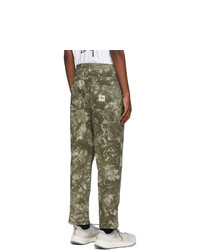 Stussy Green Dyed Work Trousers