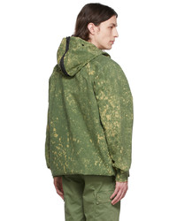 Stone Island Green Cotton Coat
