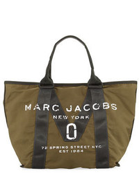 Marc Jacobs New Logo Fabric Tote Bag Army Green