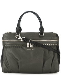 Twin-Set Double Zipped Large Tote