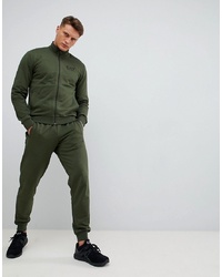 Dark Green Track Suit with Canvas Shoes Outfits For Men (3 ideas & outfits)