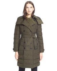 Burberry Brit Brit Allerdale Long Belted Down Trench Coat