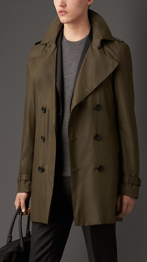 burberry trench coat mens green
