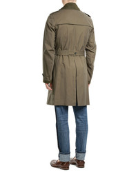 Burberry Cotton Blend Trench Coat