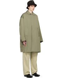 The Frankie Shop Green Peter Trench Coat