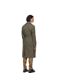 Maison Margiela Green Recycled Packable Trench Coat