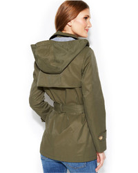 Tommy Hilfiger Hooded Short Trench Coat
