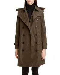 Burberry Kensington Trench Coat With Detachable Hood