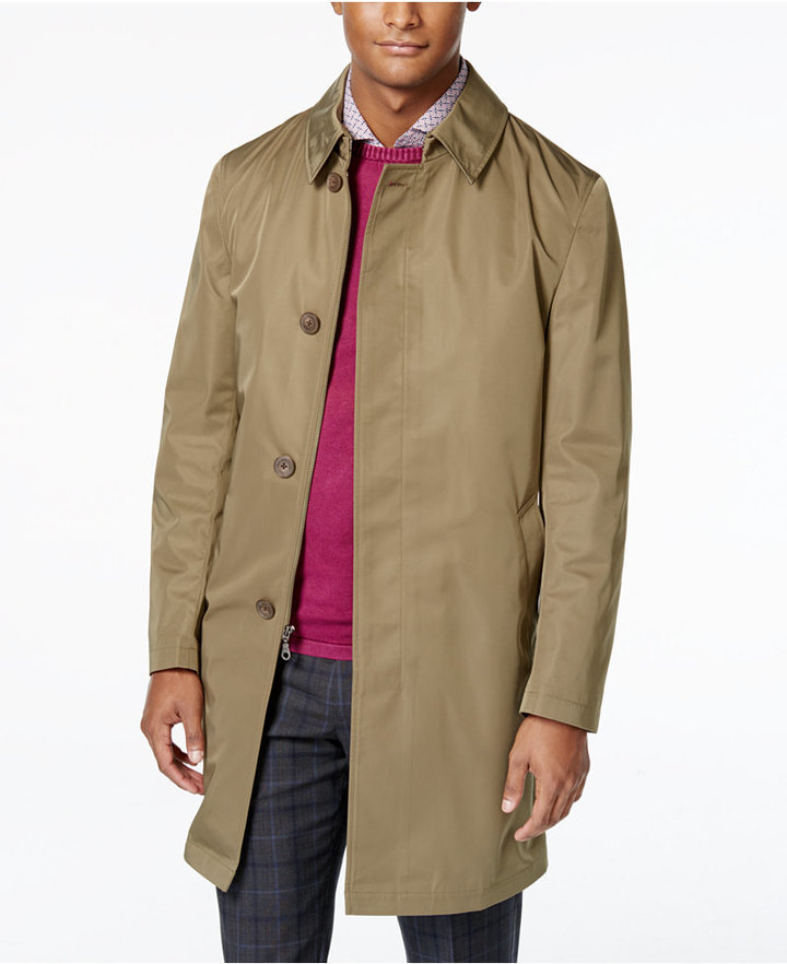 Calvin Klein Melford Extra Slim Fit Raincoat, $395 | Macy's | Lookastic
