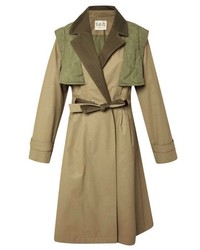 Sea Military Quilted Combo Trench Coat