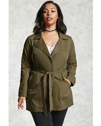 Forever 21 Plus Size Belted Trench Coat