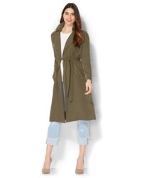 New York & Co. Soft Trench Coat Olive