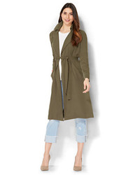 New York & Co. Soft Trench Coat Olive