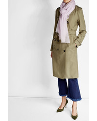 Closed Trench Coat With Cotton