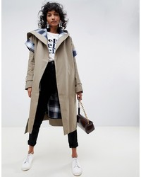 ASOS WHITE Trench Coat With