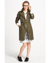 Vince Camuto Water Resistant Trench Coat With Removable Hood