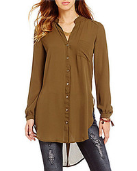 GB Button Front Tunic Top