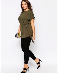 Asos Curve Curve Tunic With D Ring Belt