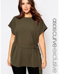 Asos Curve Curve Tunic With D Ring Belt