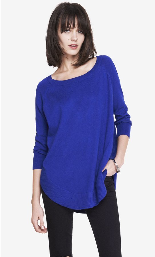 Circle hem shop tunic sweater