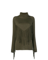 P.A.R.O.S.H. Fringed Roll Neck Sweater
