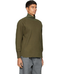 Kuro Khaki Military Rib Turtleneck