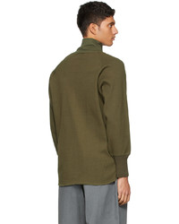 Kuro Khaki Military Rib Turtleneck