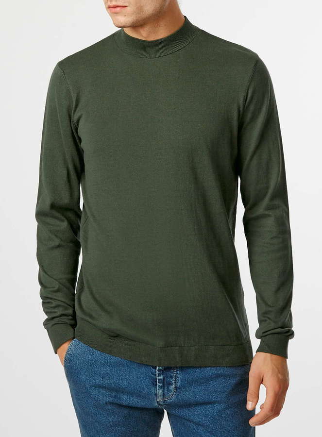 Topman black store turtleneck