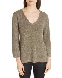 Eileen Fisher Bell Cuff Organic Cotton Sweater