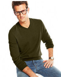 Club Room Cashmere V Neck Solid Sweater Only At Macys