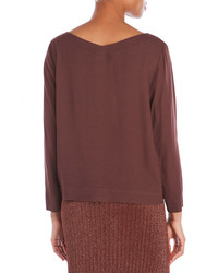 Roberto Collina Crepe Long Sleeved Pullover