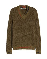 Ted Baker London Newtub Textured V Neck Sweater