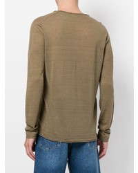 Roberto Collina Sheer V Neck Sweater