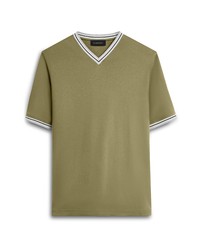 Bugatchi Cotton T Shirt In Olive At Nordstrom