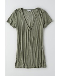 American Eagle Outfitters O Dont Ask Why Ribbed T Shirt