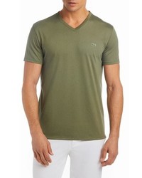 Lacoste V Neck Cotton T Shirt