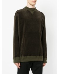 Maison Mihara Yasuhiro Long Sleeved Velvet Sweater