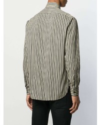 Saint Laurent Striped And Polka Dot Shirt