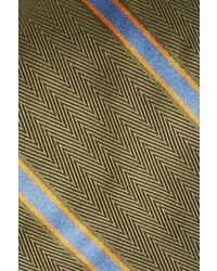 Gitman Stripe Silk Cotton Woven Tie