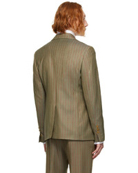 Vivienne Westwood Green Striped Classic Blazer