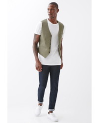 Forever 21 Button Front Chino Vest