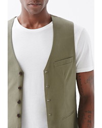 Forever 21 Button Front Chino Vest