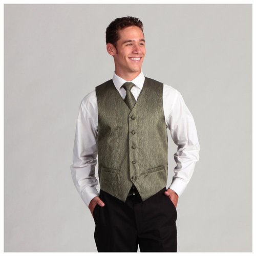 Ferrecci Olive 4 Piece Vest Set, $34 | buy.com | Lookastic