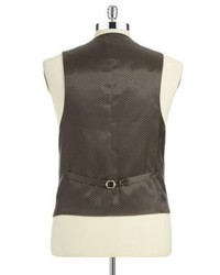 Black Brown 1826 Slim Fit Vest