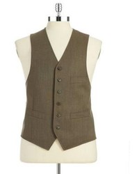 Black Brown 1826 Slim Fit Vest