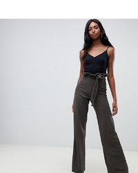 In The Style Tall Sarah Ashcroft Flared High Waisted Paperbag Trousers