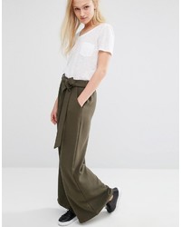 NATIVE YOUTH Wide Leg Pants With Tie Front